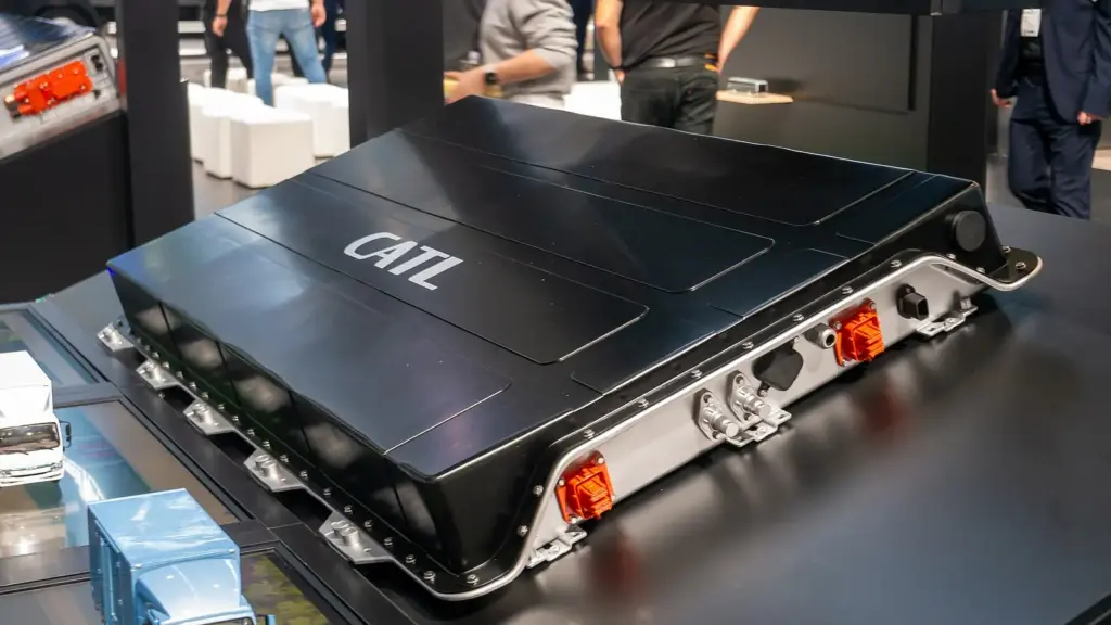 CATL electric vehicle battery on display at the IAA 2024 show in Hanover