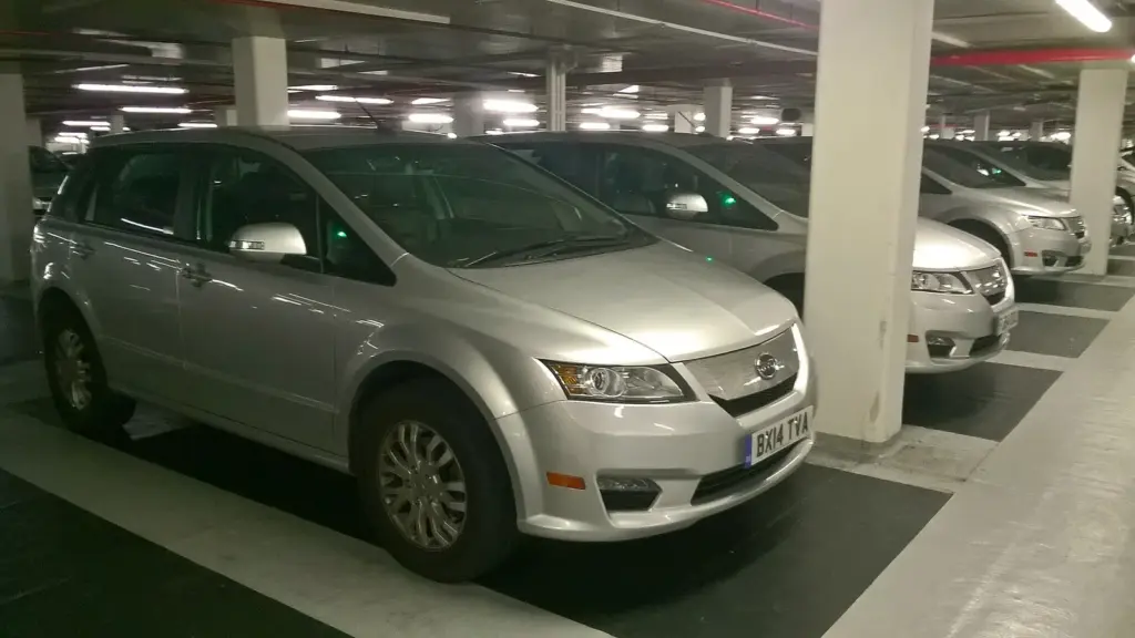 First-generation BYD e6 electric taxi from 2014