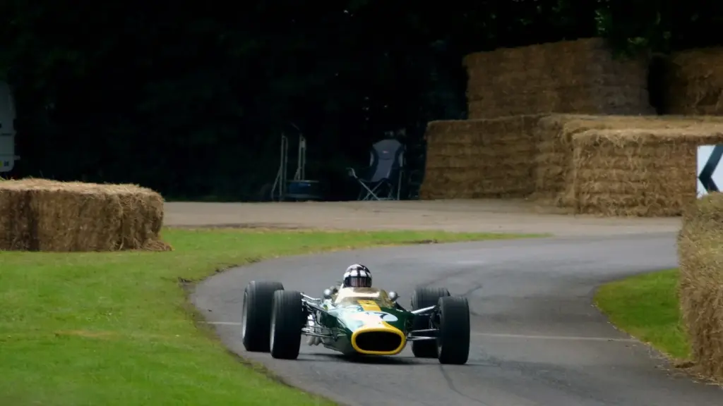 1967 Lotus 49 powered by the Ford Cosworth DFV V8 at the 2012 Goodwood Festival of Speed