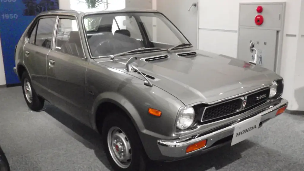 First-generation Honda Civic CVCC at the Honda Collection Hall, Twin Ring Motegi