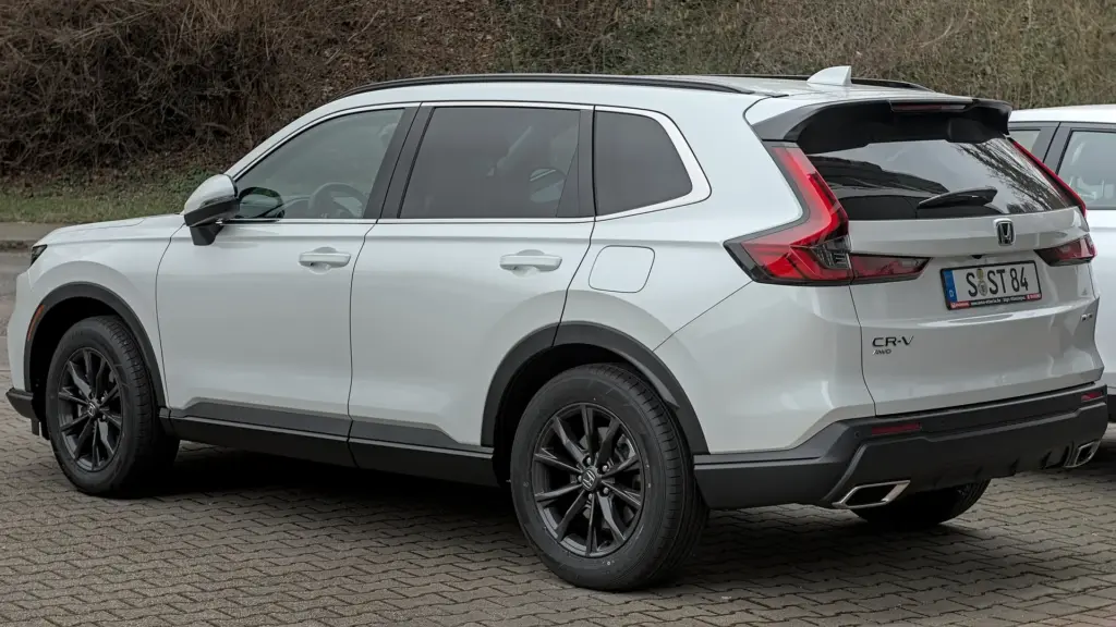 Sixth-generation Honda CR-V hybrid photographed in Stuttgart, Germany