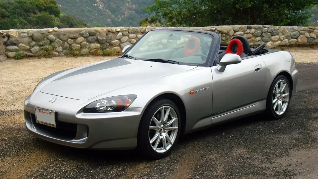 Silver 2005 Honda S2000 roadster