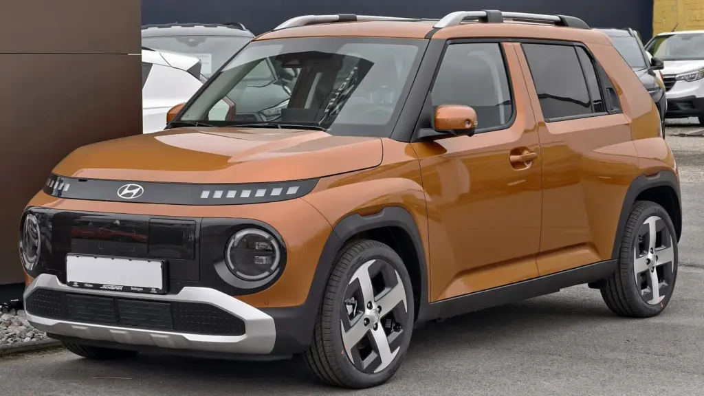 Hyundai Inster Prime small electric car, front view
