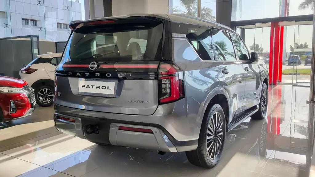 2025 Nissan Patrol LE Platinum (Y63) at a showroom in Bahrain