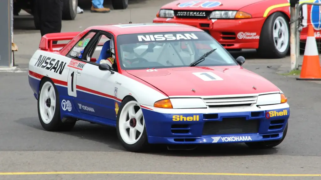 The Skyline GT-R that Jim Richards and Mark Skaife raced in the 1991 Bathurst 1000