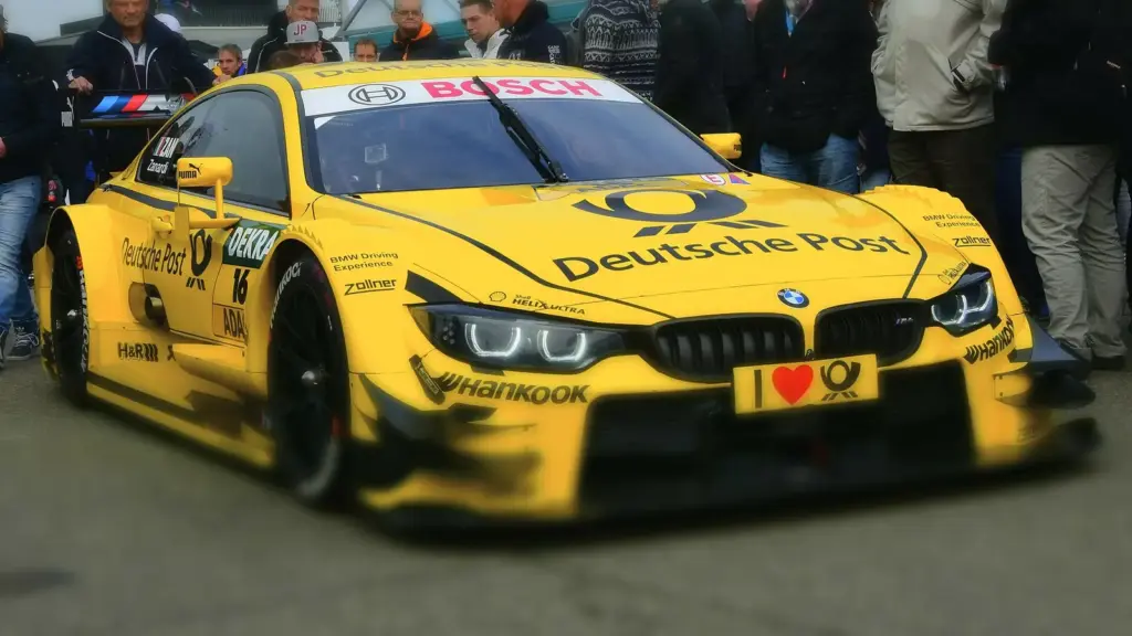 BMW M4 DTM touring cars at the Hockenheimring in Germany