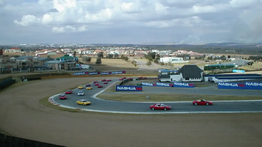 Ferraris on track during a Ferrari track day at Kyalami in 2004