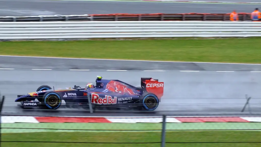 Formula 1 car at the British Grand Prix at Silverstone Circuit