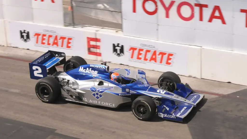 IndyCar racing on the streets during the Grand Prix of Long Beach in California