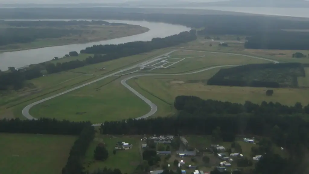 Aerial view of Teretonga Park near Invercargill