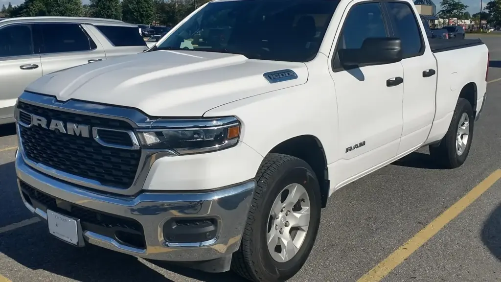 2025 Ram 1500 pickup photographed in Ontario