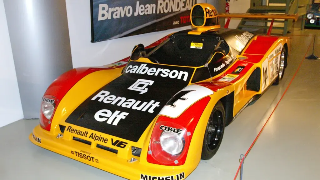 Renault Alpine A442 sports prototype at the 24 Hours of Le Mans museum