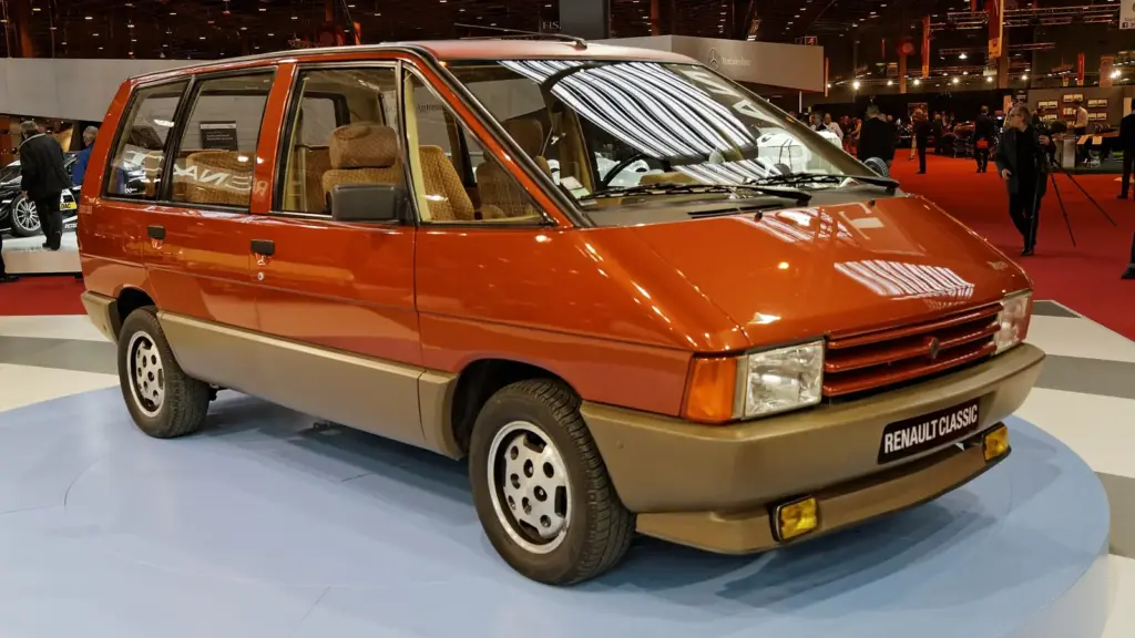 First-generation Renault Espace from 1984 at Retromobile 2014 in Paris