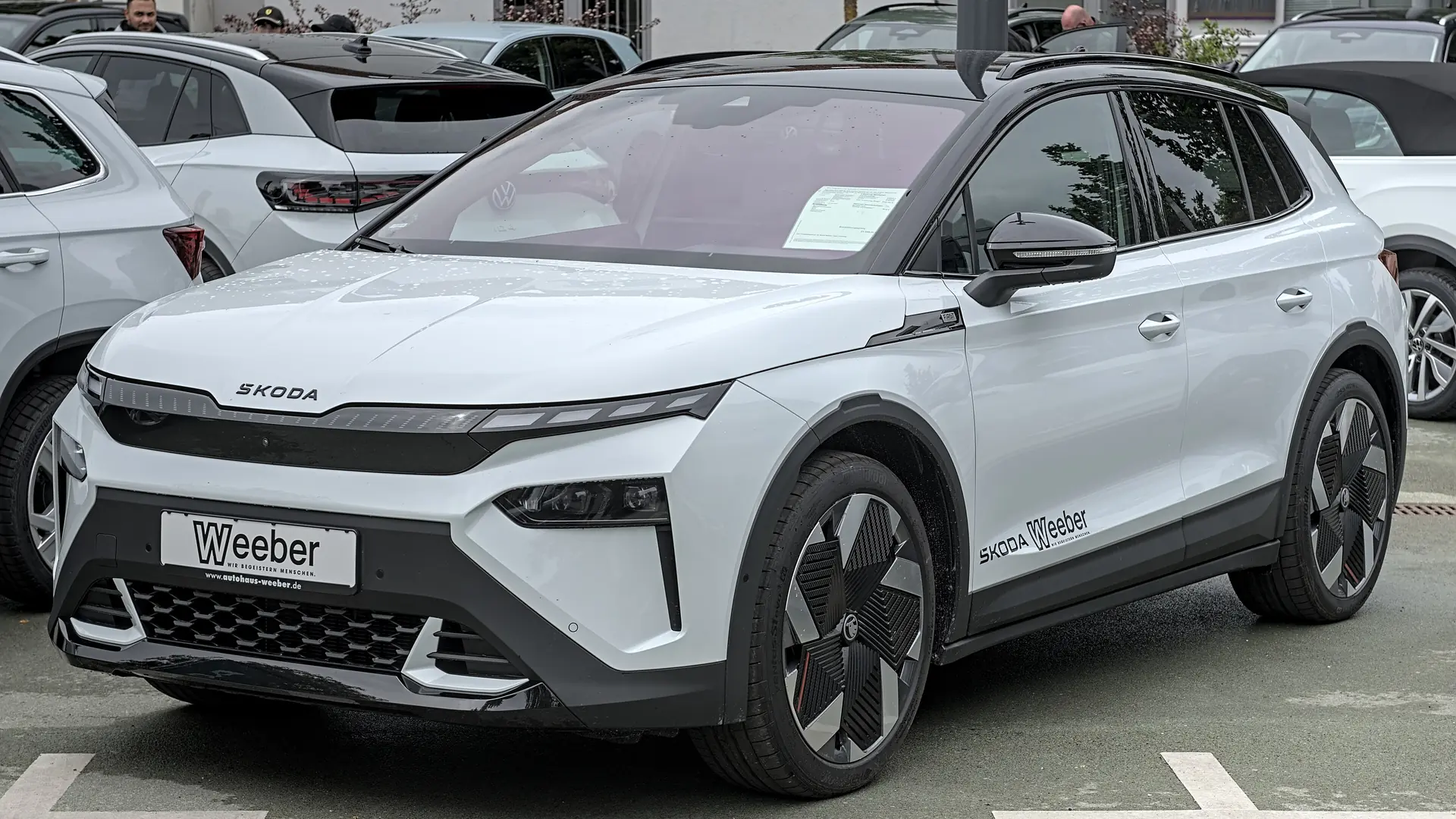 Škoda Elroq First Edition electric SUV at the Rutesheim car show 2025