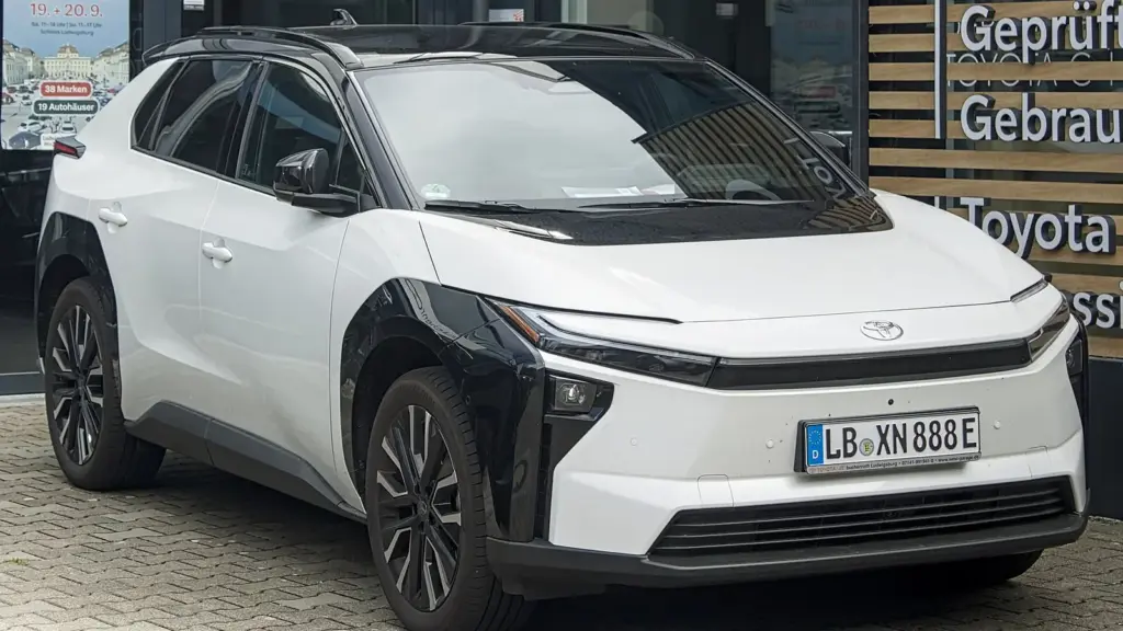 2026 Toyota bZ4X electric SUV, sold as the bZ in North America, photographed in Ludwigsburg, Germany