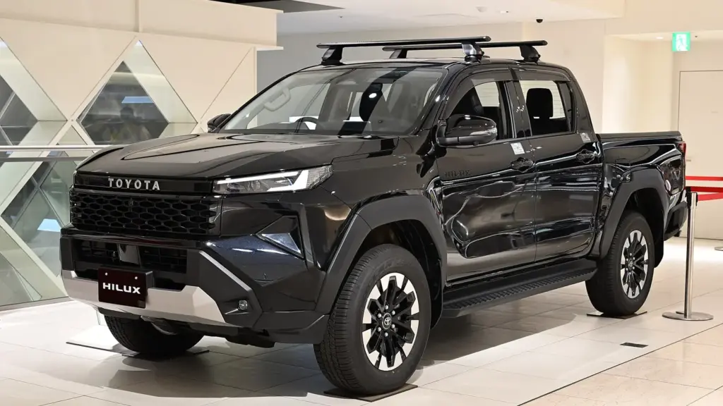 Black 2026 Toyota Hilux Z pickup of the new ninth generation