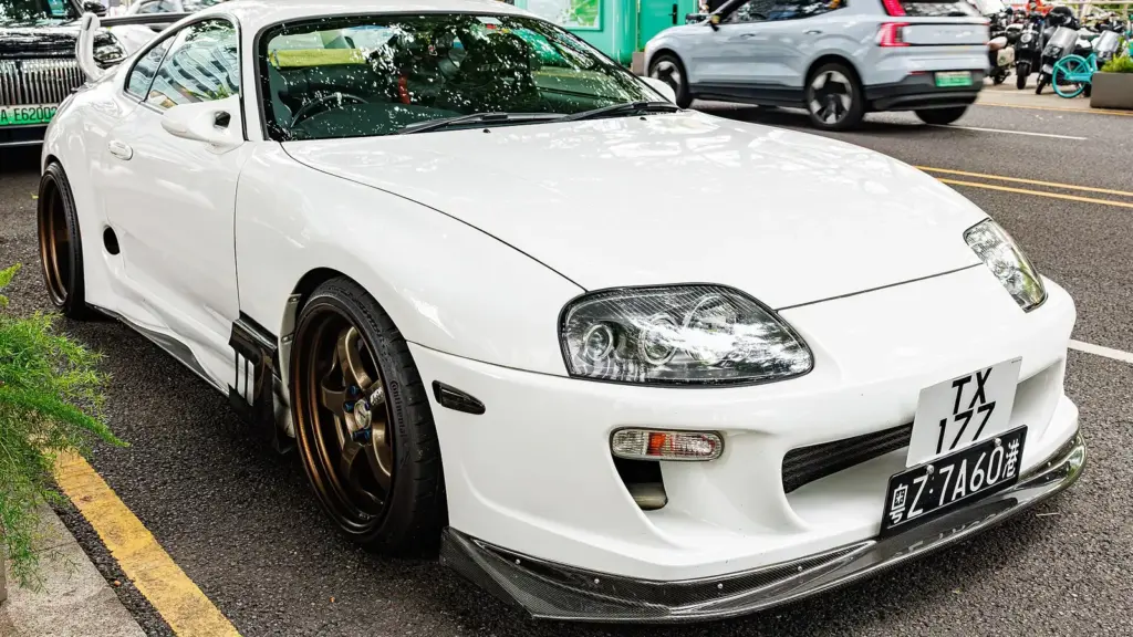 Fourth-generation Toyota Supra (A80) photographed in Hong Kong
