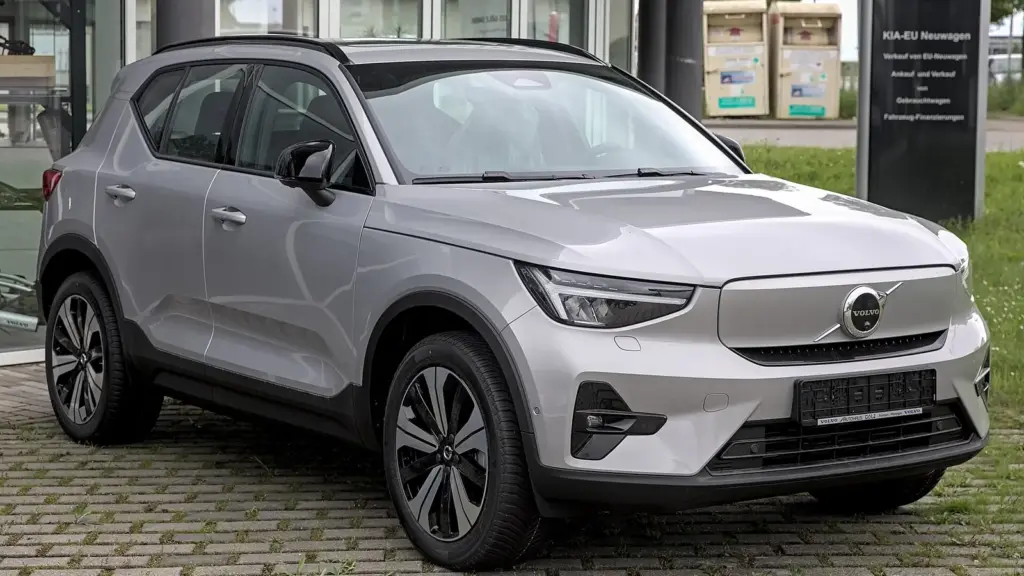 Volvo XC40 Recharge, the model since renamed EX40, parked in Stuttgart