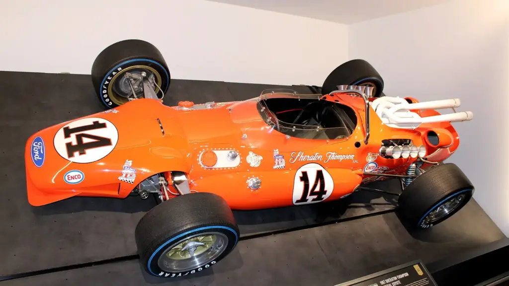 A.J. Foyt’s 1967 Sheraton-Thompson Special Coyote at the Indianapolis Motor Speedway Museum