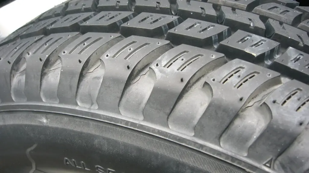 Tread of an all-season tire with the All Season marking on the sidewall