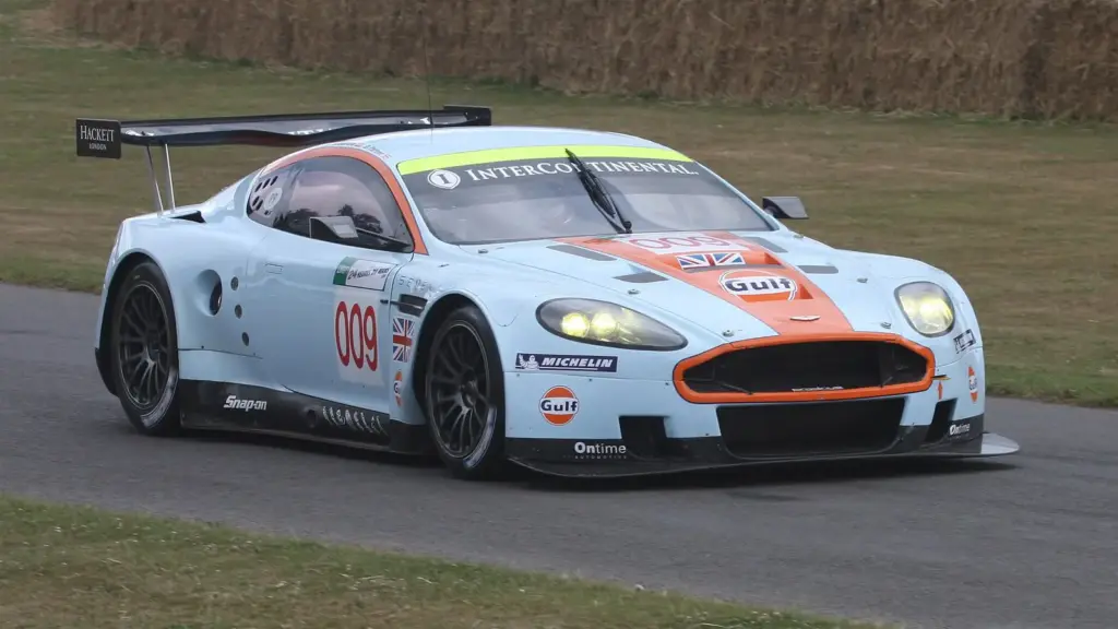 Aston Martin DBR9 GT1 race car in 2008