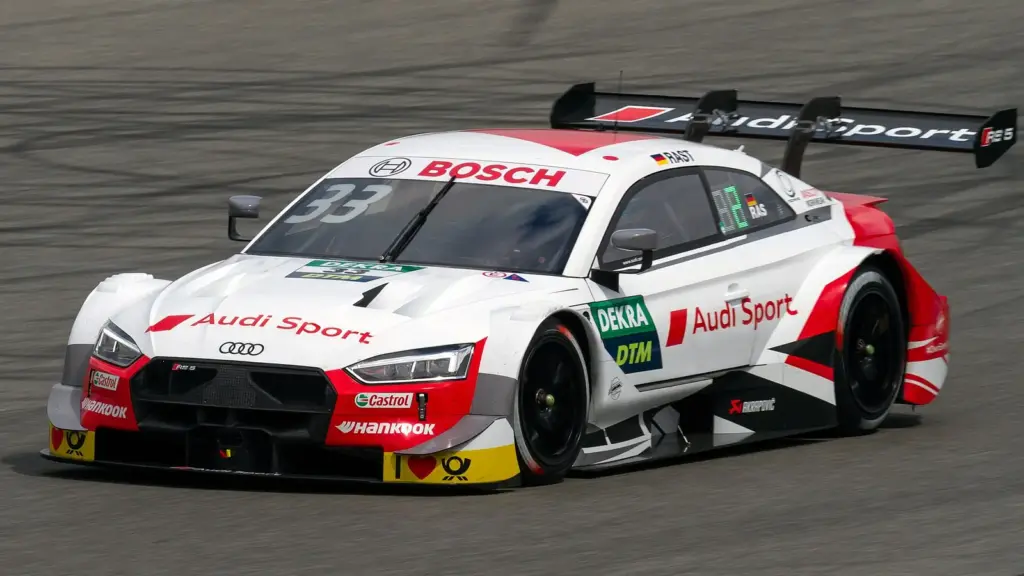 René Rast’s Audi RS 5 Turbo DTM at Hockenheim in May 2019