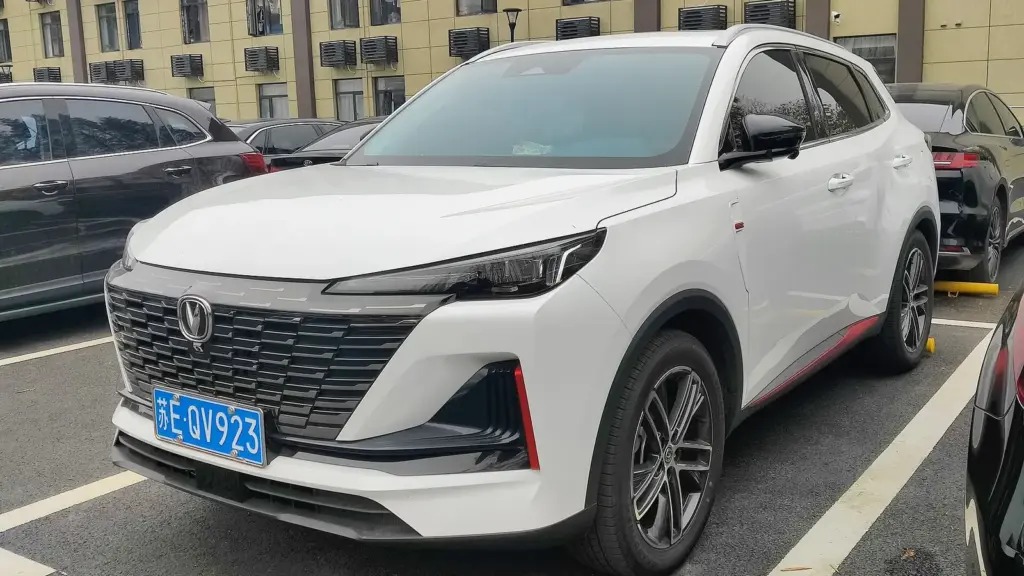 White second-generation Changan CS55 Plus compact SUV