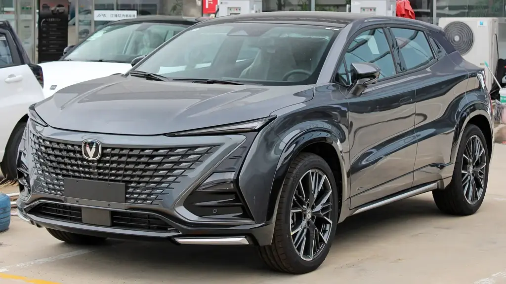 Dark gray second-generation Changan UNI-T SUV, front view