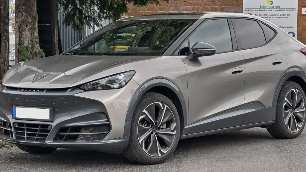 Silver Cupra Tavascan Endurance electric SUV coupe