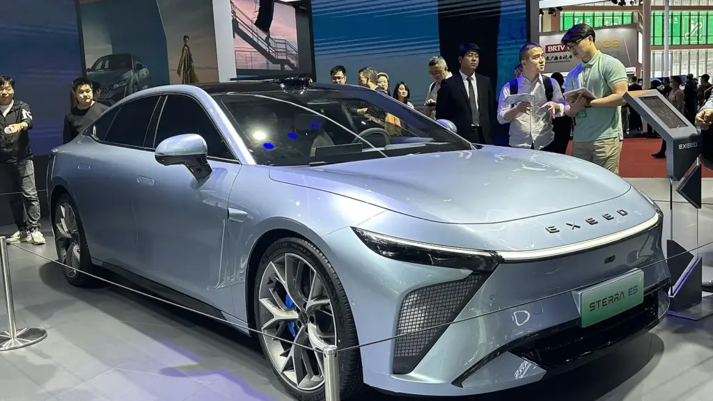 Exeed Sterra ES electric sedan, sold abroad as the Exlantix ES