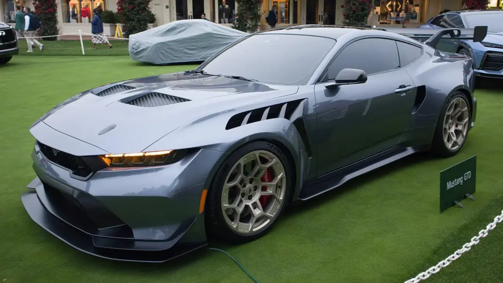 Ford Mustang GTD on display at the 2023 Pebble Beach Concours d'Elegance