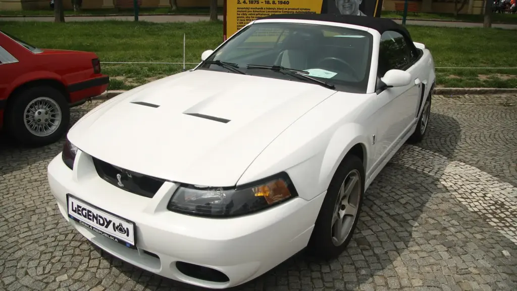 2003 Ford Mustang SVT Cobra convertible at the Legendy 2019 show in Prague