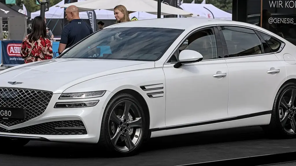 Genesis G80 executive sedan at the IAA 2021