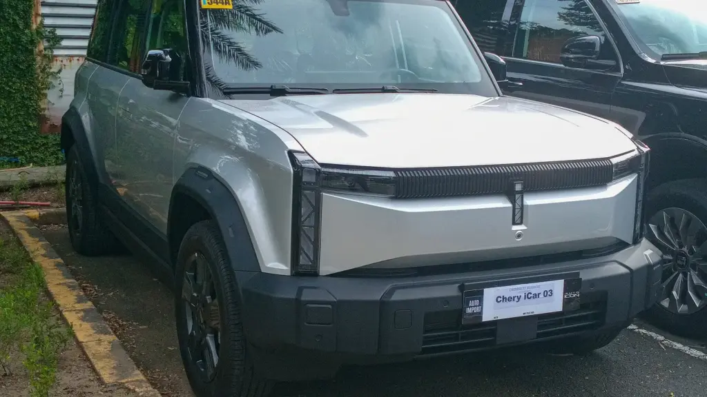 Silver 2024 iCar 03 electric off-road SUV