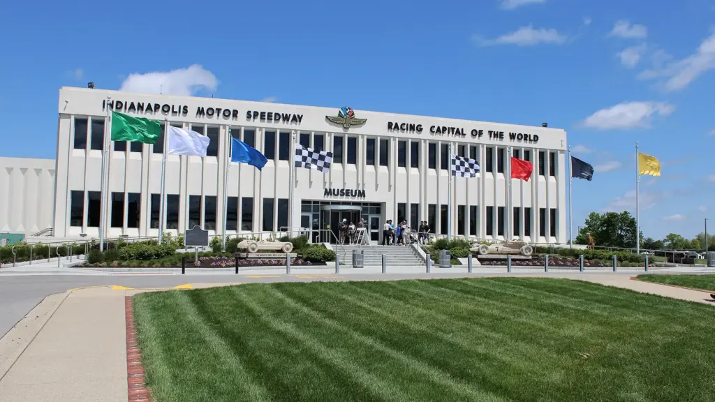 The Indianapolis Motor Speedway Museum building in the infield, May 2026