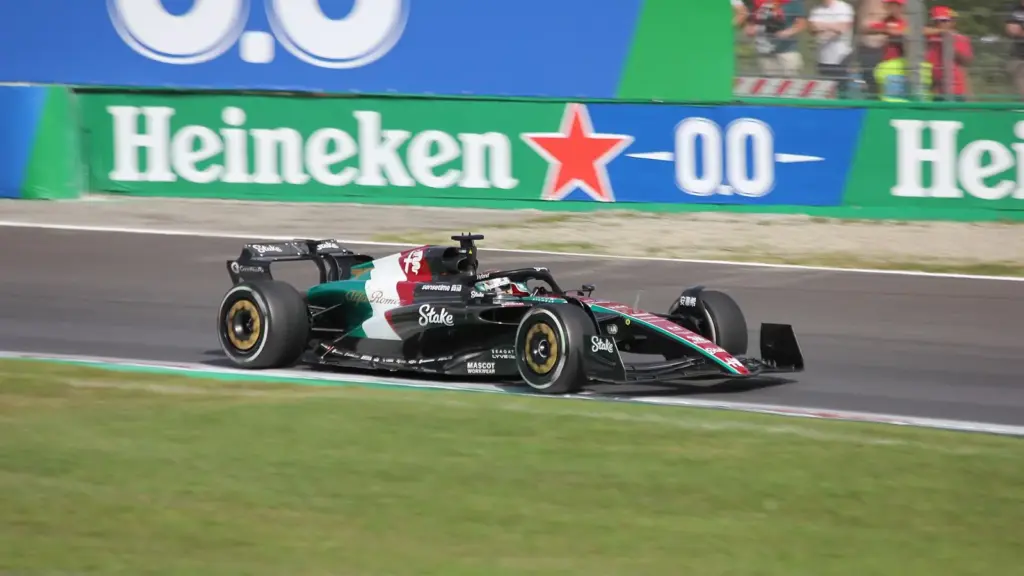 Valtteri Bottas in the Alfa Romeo C43 during the 2023 Italian Grand Prix at Monza