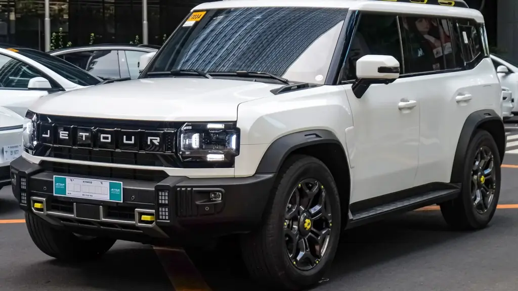 White Jetour Traveller T2 off-road SUV