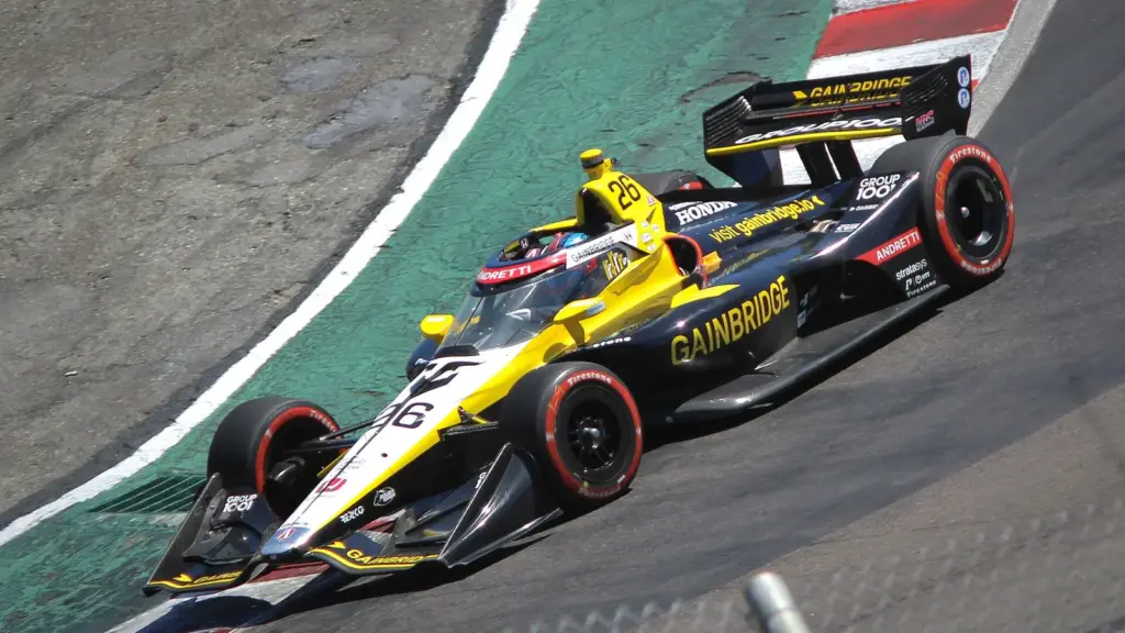 Colton Herta in the Corkscrew during the 2025 IndyCar Grand Prix of Monterey