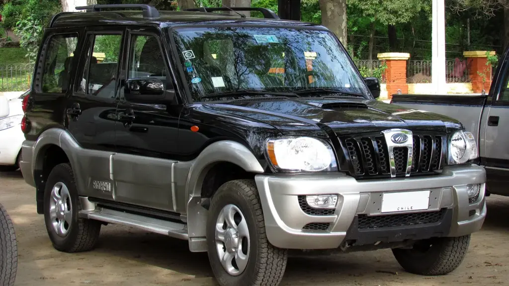 Black original-generation Mahindra Scorpio