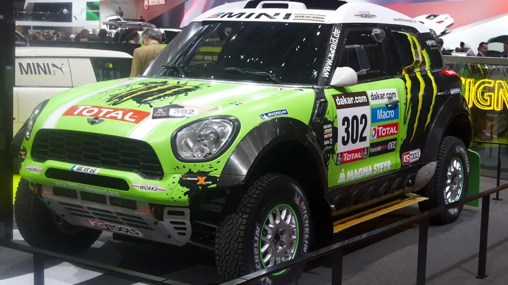Stéphane Peterhansel’s Mini Countryman All4 Racing at the 2013 Geneva Motor Show