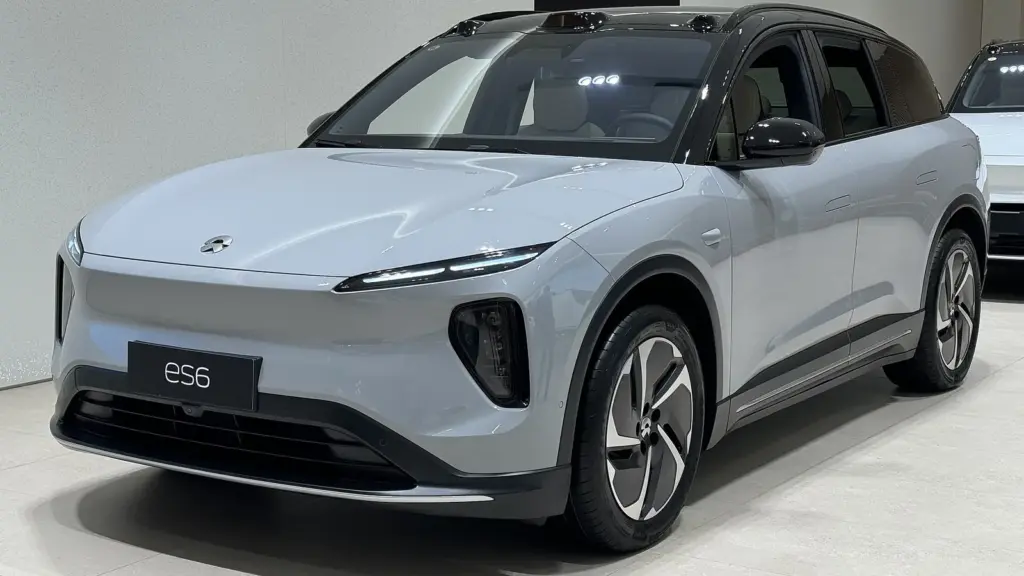 NIO ES6 electric SUV on display in Shenzhen