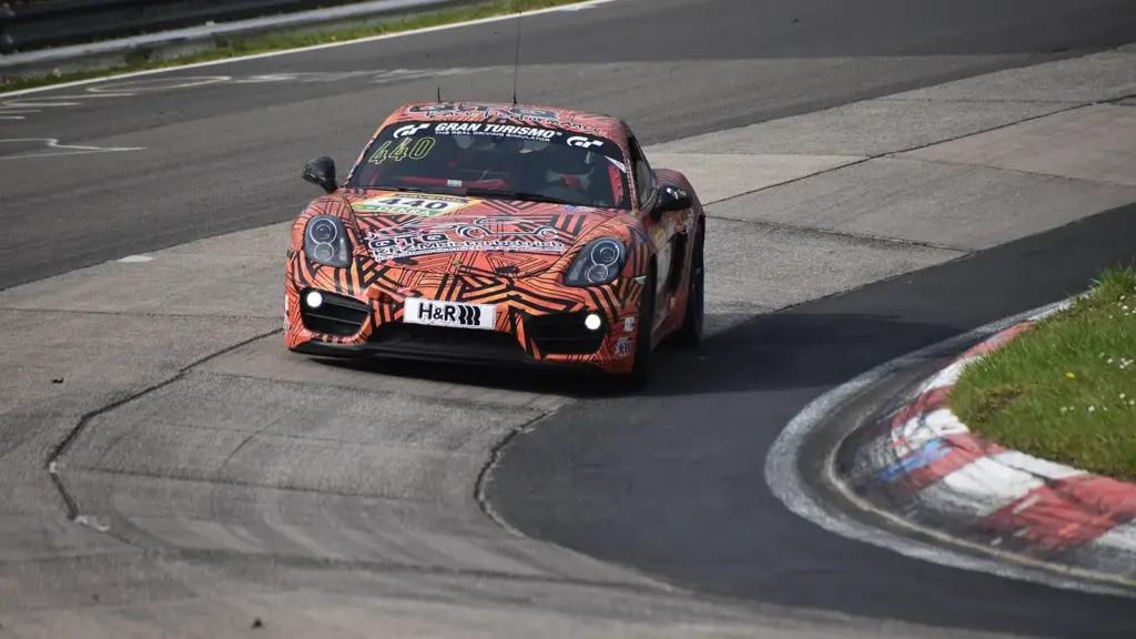 The No. 440 Porsche at round 2 of the 2024 Nürburgring Langstrecken-Serie (NLS)