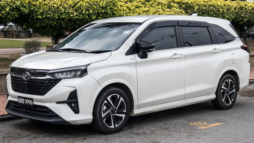 White second-generation Perodua Alza 1.5 AV MPV