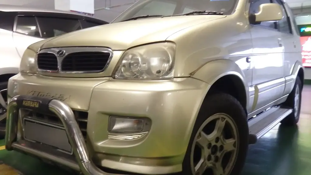 Gold Perodua Kembara CT Elegance compact SUV in Malaysia