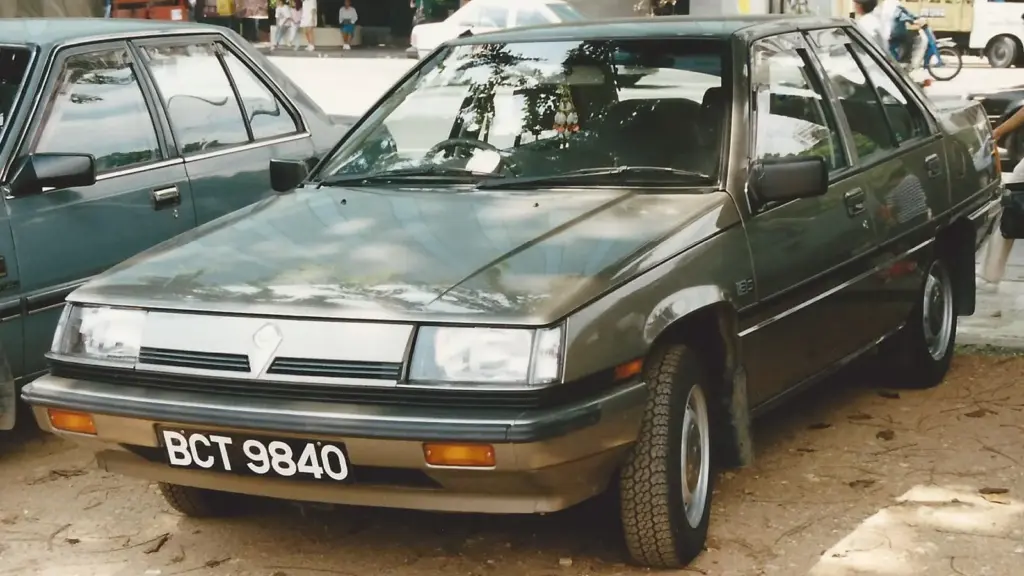 Green 1985 Proton Saga sedan in Kuala Lumpur