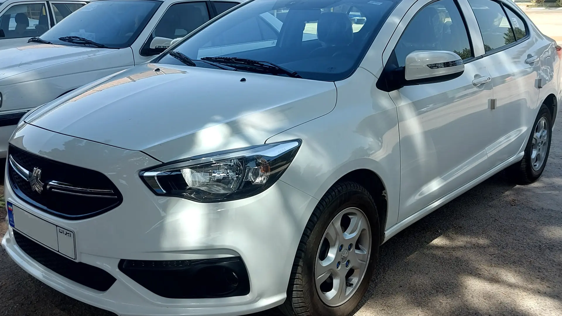 White Saipa Shahin sedan photographed in Nishapur, Iran