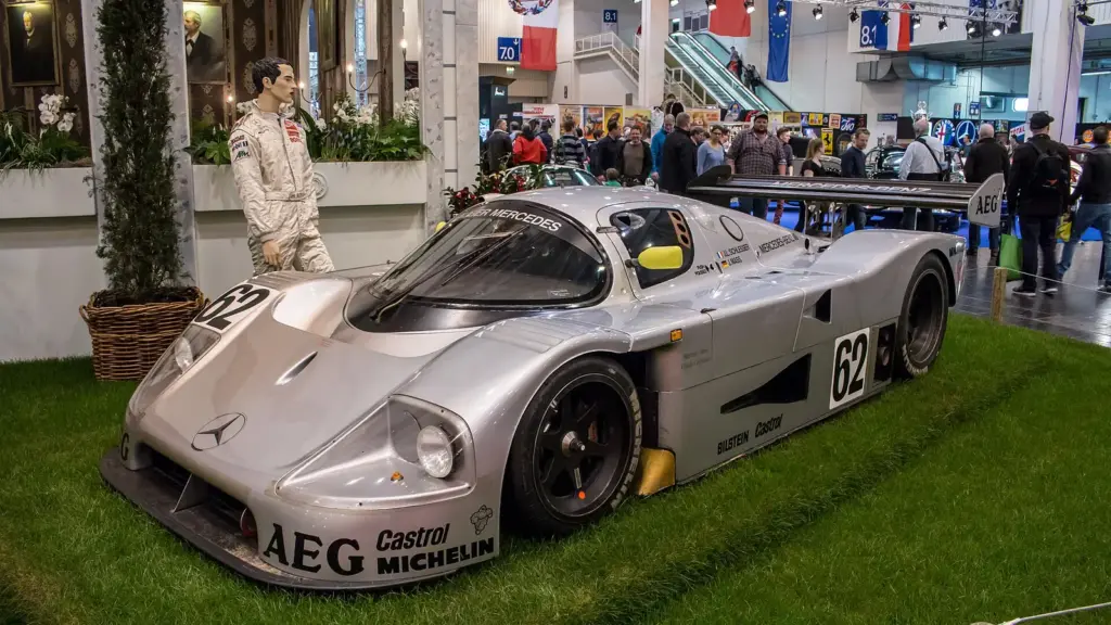 Sauber-Mercedes C9, the 1989 Le Mans winner type, at Techno-Classica 2018