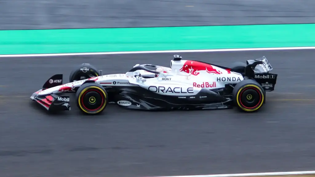 Max Verstappen’s Red Bull during the 2025 Japanese Grand Prix at Suzuka, which he won