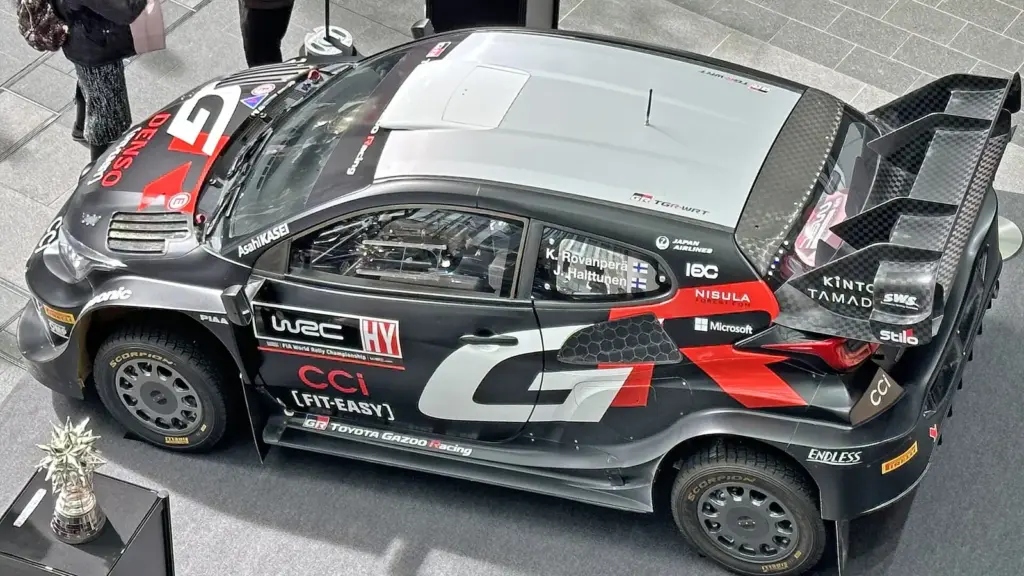 Toyota GR Yaris Rally1 Hybrid from the 2024 World Rally Championship